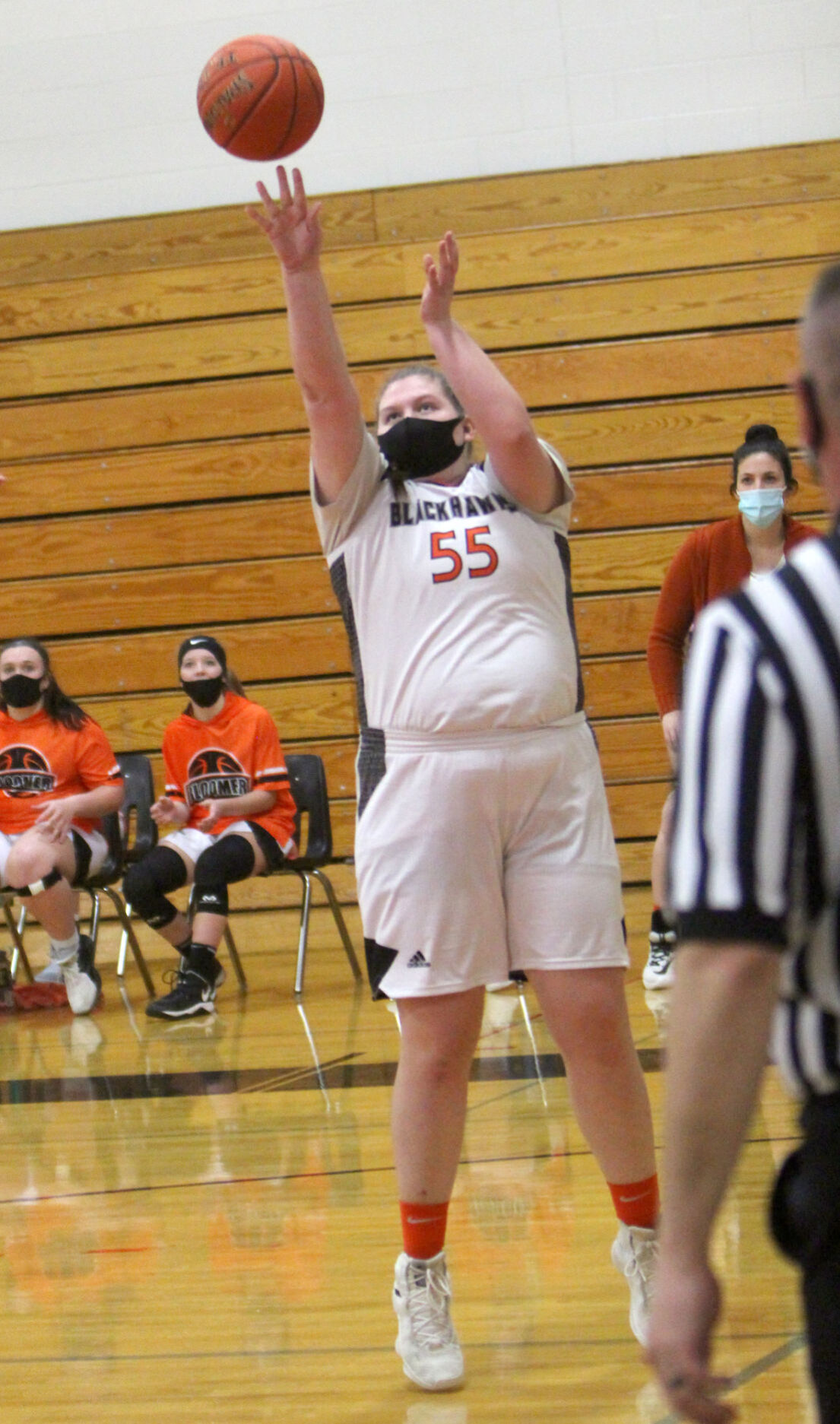 Cameron at Bloomer girls basketball 2-2-21